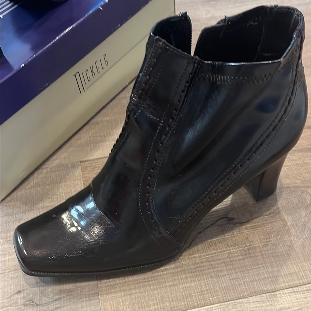 espresso-colored boots